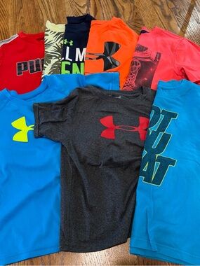 Under Armour boys size 6 short sleeve shirt bundle